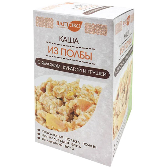 

Каша ВастЭко каша из полбы с яблоком, курагой и грушей