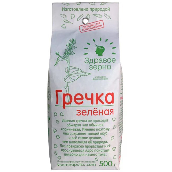 

Гречка Всем На Пользу гречка зеленая для проращивания