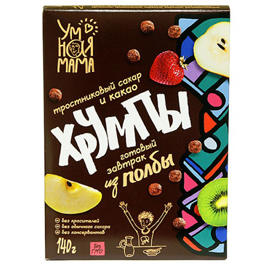 

Хрумпы Умная Мама хрумпы из полбы с какао и тростниковым сахаром