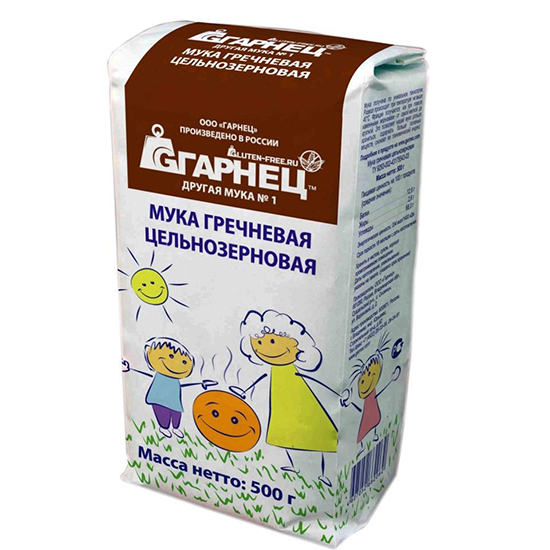 

Мука Garnec мука гречневая цельнозерновая