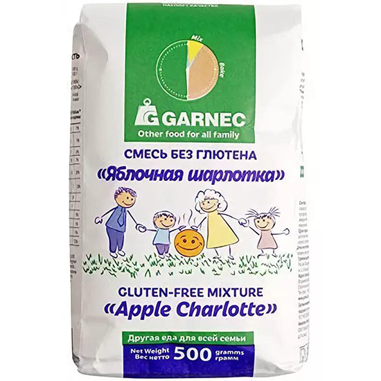 

Смесь Garnec смесь без глютена Яблочная шарлотка