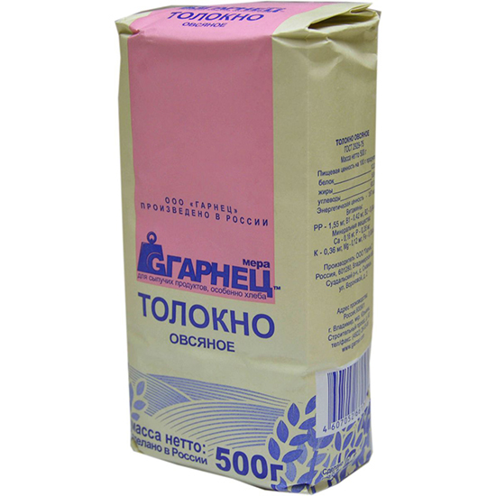 

Толокно Garnec толокно овсяное