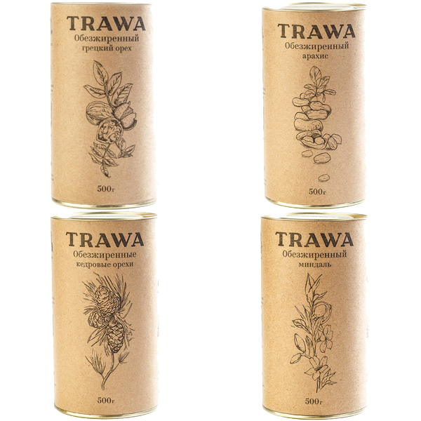 

Орехи Trawa обезжиренные орехи