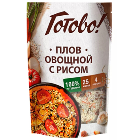 

Плов Готово! плов овощной с рисом