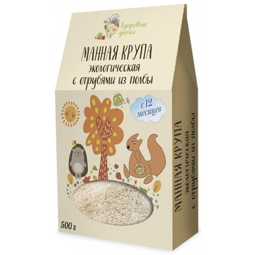 

Крупа Здоровые Детки крупа манная из полбы с отрубями