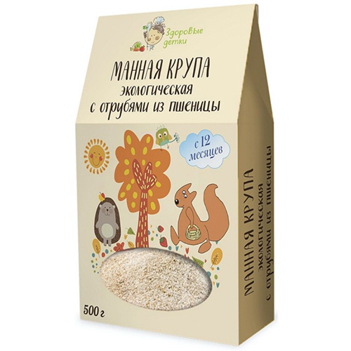 

Крупа Здоровые Детки крупа манная из пшеницы с отрубями