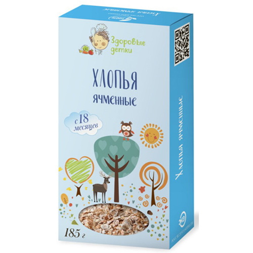 

Хлопья Здоровые Детки хлопья ячменные