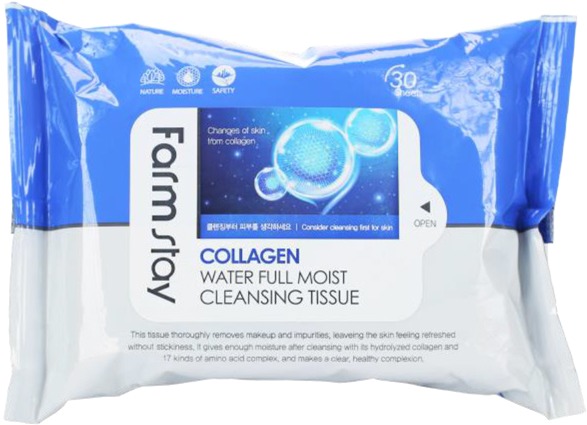 

FarmStay Collagen Water Full Moist Cleansing Tissue