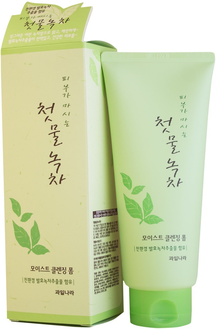 Welcos Green Tea Moist Cleansing Foam