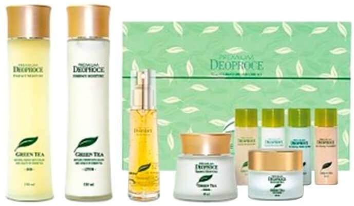 

Deoproce Premium Green Tea Total Solution Set