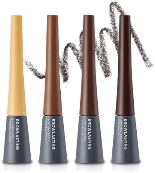 

The Face Shop Browlasting Powder And Pencil