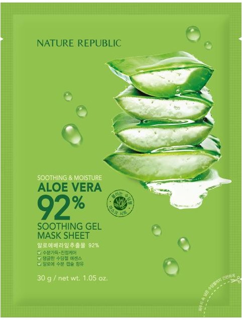 

Nature Republic Soothing and Moisture Aloe Vera Soothing Gel Mask Sheet