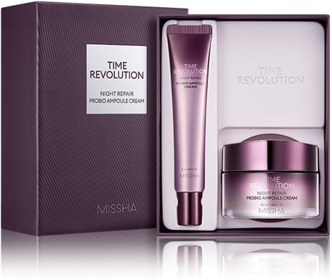

Missha Time Revolution Night Repair Probio Ampoule Cream Special Set