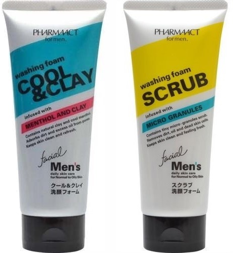 

Kumano Cosmetics Pharmaact Washining Foam Cool And Clay Facial Men